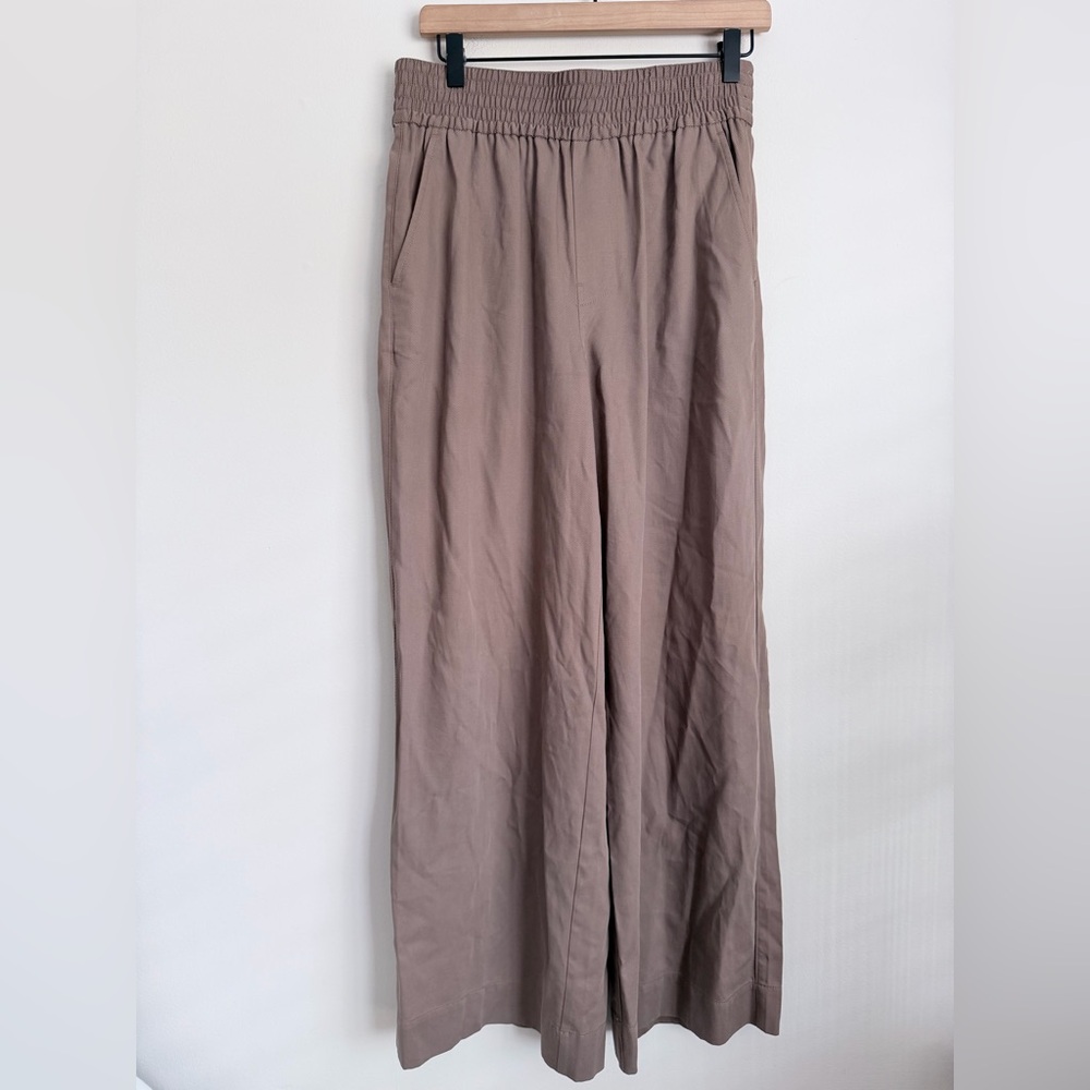 madewell Drapeweave Carley Wide Leg Pants smocked elastic waist S - Picture 2 of 8